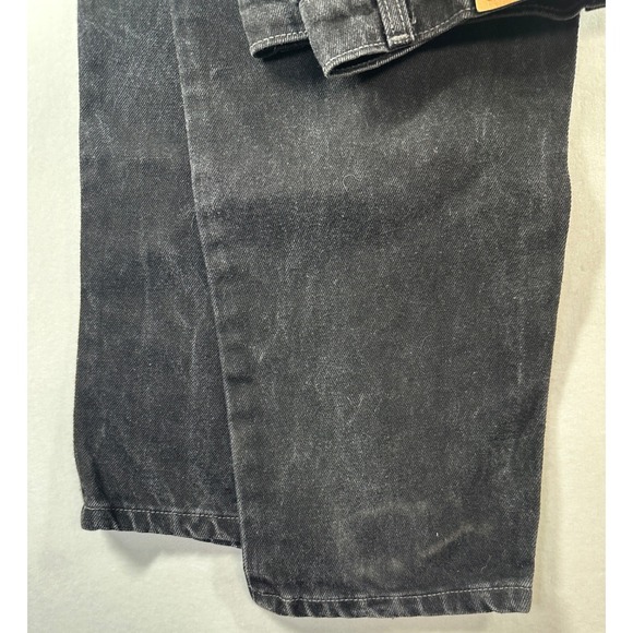 Vtg 90s Levi's 550 Relaxed Tapered Leg High Rise Black Denim Jeans Sz 16L 33x33 - Picture 12 of 12